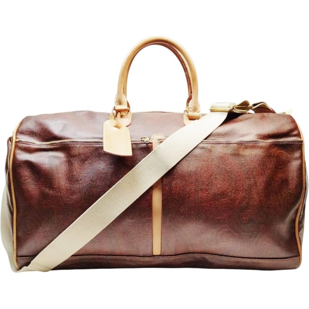 (L3) Etro Travel Bag Brown PVC